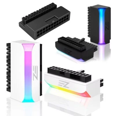 Mainboard ATX 24 Pin bis 90 Grad Motherboard-Strom versorgungs kabel  Desktop - Bild 1 von 4