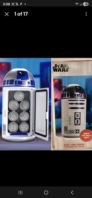 Star Wars R2-D2 Mini Fridge 18" Portable Cooler for Drinks Snacks | Car RV  - Image 1 of 2