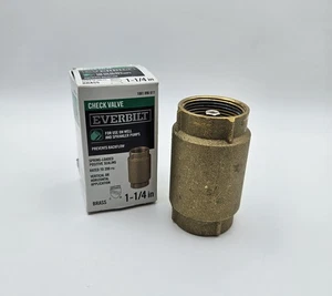 Everbilt Check Valve Brass 1-1/4" EBCV125NL - Picture 1 of 9