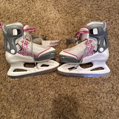 Figura de hockey Bladerunner patines sobre hielo niñas talla 2 blanco rosa Foto 1 de 2