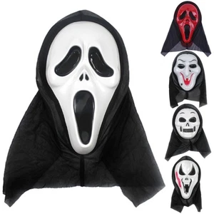 Erwachsene Kinder Halloween-Requisiten Einzigartig Angst Gesichtsmaske Weich - Picture 1 of 13
