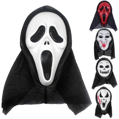 Adults Kids Scary Face Mask Unique Halloween Props Durable Face Cover Christmas - Image 1 of 3