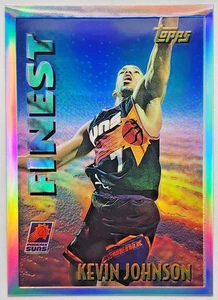 1996 Topps Basketball Kevin Johnson Mystery Finest Refractor - Picture 1 of 2