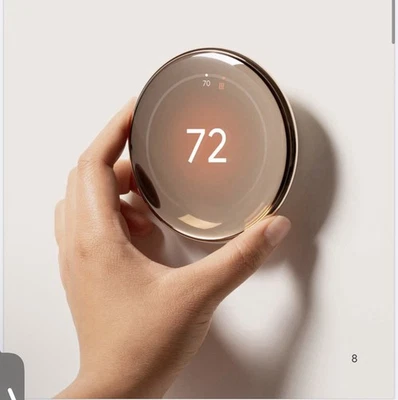 Google Nest Learning Thermostat 4th Generation with Temperature - Image 1 of 4