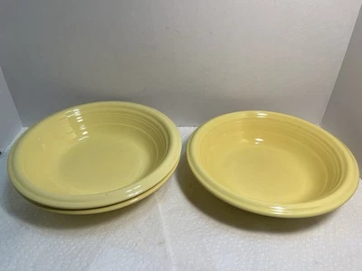3 Gibson Yellow Cereal, Bowls 8 1/4 Inches 1770 - Image 1 of 4