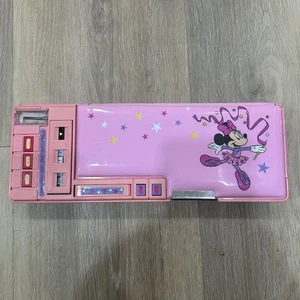 Estuche para lápices vintage Minnie Mouse soporte multiusos caballo rosa - Imagen 1 de 7