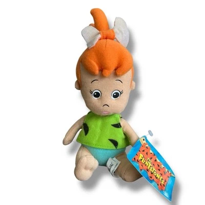 The Flintstones Pebbles Hanna-Barbera Plush Doll 7” Sitting Toy Factory - Image 1 of 4