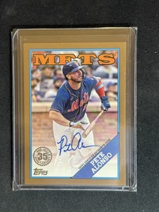 2023 Topps #88BA-PA Pete Alonso 1988 Topps Autografi Oro /50 - Foto 1 di 2