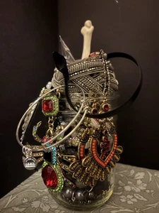 Mystery Jewelry Whimsy Goth 16 Unzen Glaskugel Glas alles tragbar Vintage bis jetzt - Bild 1 von 8