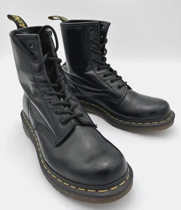 The Original Doc Martens Air Wair 1460 W Smooth Black Combat Style Boots - US 9 - Bild 1 von 12