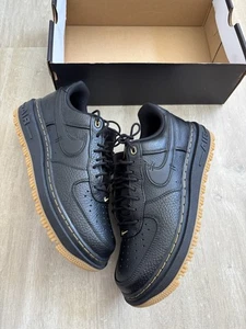 Nike Air Force 1 Low Luxe Black Gum Men’s Size UK 8 - Brand New 📦 - Picture 1 of 7