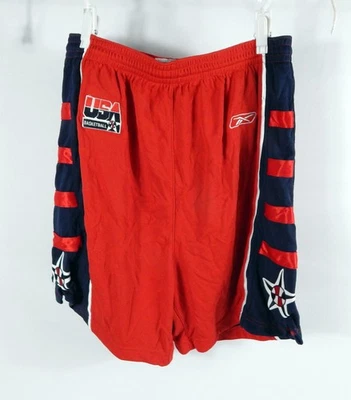 Pantalones Cortos Rojos Emitidos por Juego de Baloncesto de Estados Unidos Equipo Años 2000 XL DP74586 Foto 1 de 4