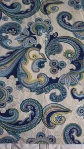 VINTAGE RARE 1960'S FLOWER POWER NYLON CORDUROY MULTI PURPOSE FABRIC 2.81 M - Picture 1 of 4