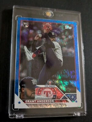 ⚾🔥Grant Anderson 2023 Topps Update Blue Foil /999 Texas Rangers⚾🔥 - Image 1 of 4