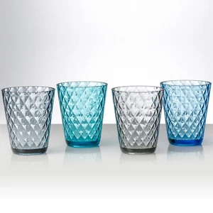 BRUNNER Camping Glas 4er Set Trinkglas Diamond Wasser Gläser Bruchfest 300 ml - Bild 1 von 2