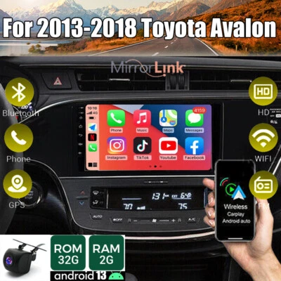 Fit For Apple Carplay GPS Car Stereo Radio 9" For 2013-2018 Toyota Avalon - Image 1 of 4