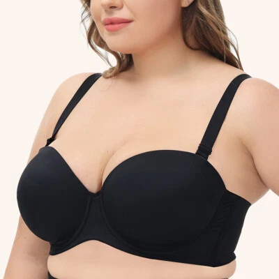 Plus Size bra Women Bras BCDDDEFFGGH Invisible Strapless Brassiere Sexy Lingerie - Image 1 of 4