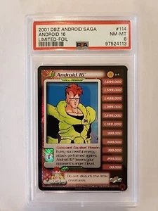 Dragonball Z: DBZ TCG: 2001 Android Saga Android 16 FOIL LIMITED PSA 8 - Picture 1 of 3