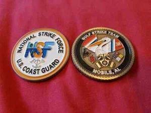 COAST GUARD GULF STRIKE TEAM NATIONAL STRIKE FORCE  NSF 1.75"   CHALLENGE COIN - Picture 1 of 1