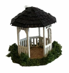Kit completo gazebo miniatura para casa de muñecas escala 1/144 para jardín patio exterior - Imagen 1 de 2