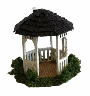 Dollhouse Miniature 1/144th Scale Gazebo complete  Kit for Garden  Outdoor Patio - Image 1 of 2
