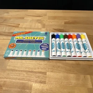 Mr Sketch Vintage Water Color Markers 8 Color Set Odorless Sanford New - Picture 1 of 14