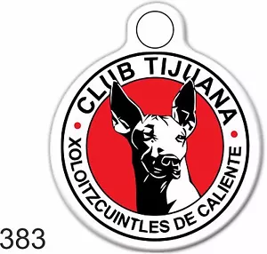 Cute Custom Personalized Pet ID tag for Dog and Cat Collars ROUND XOLO MEXICO - Picture 1 of 4