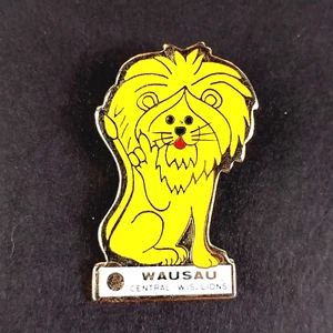 Vintage Wausau Wisconsin Lions Club Metal Enamel Lapel Pin - Picture 1 of 3