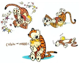 Calvin und Hobbes # 21 - 8 x 10 - T-Shirt Bügelbild Transfer - Bild 1 von 1