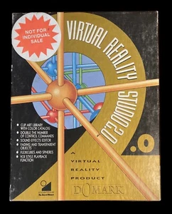 Amiga Virtual Reality Studio 2.0 von Domark D7 - 1992 - Komplett! - Bild 1 von 2