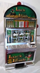 Vintage Luck of the Irish Slot Machine Works Toy Bank - Picture 1 of 1