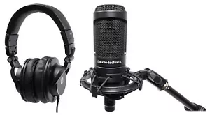 Audio Technica AT2050 Studio Condenser Recording Microphone+Presonus Headphones - Picture 1 of 11