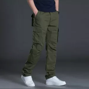 Herren Mehrere Taschen Cargohose Hose Freizeit Gerade Locker Sommer Mode - Bild 1 von 14