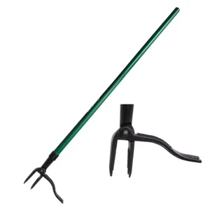New 44" Steel Stand Up Weed Puller Tool, Long Handle Weed Remover, Weeder - Picture 1 of 12