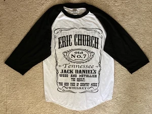 Eric Church GATHER AGAIN concert tour T-Shirt Jack Daniels bottle label Small - Picture 1 of 2