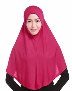One Piece Hijab Muslim Women Turban Headscarf Islamic Shawls Scarf Wrap Covers - Picture 1 of 118