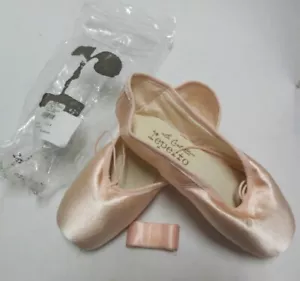Repetto La Carlotta in Melon 3 soles 4 widths satin pointe shoes Paris rib/elstc - Picture 1 of 5