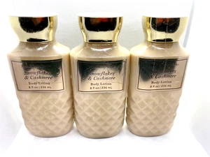 Bath and Body Works SNOWFLAKES & CASHMERE Body Lotion 8 OZ /236ML *SET OF 3* - Picture 1 of 2