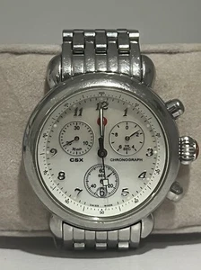 Michele CSX71-2100/3100 Chronograph Mother of Pearl Watch Genuine - Picture 1 of 4
