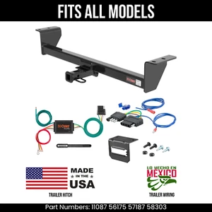 For 11-13 Scion tC Trailer Hitch + 5 Pin Wiring Fits All Models Curt Tow Harness - Picture 1 of 24