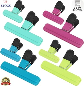 TACGEA Chip Clips, 8 Pack Food Clips, Upgrade Wide Open Bag Clips for Food Stora - Picture 1 of 8