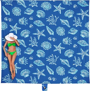 Beach Blanket Waterproof Sandproof Oversized, Extra Large Beach Mat Sand Free, L - Picture 1 of 10