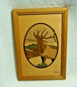 "Elch" Hudson River Inlay Intarsien Nelson Vintage - Bild 1 von 4
