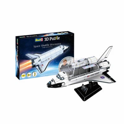 Revell 3D Puzzle Space Shuttle Discovery, Raumfahrzeug, 3D-Steckpuzzle 126 Teile