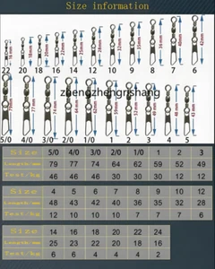 100Pcs Fishing Swivel Solid Rings Pin Line Lure Connector With Interlock Snap - Picture 1 of 27