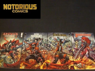 Spawn's Universe King Gunslinger Spawn Scorched #1 Cabina Conexión Variante Set Foto 1 de 2