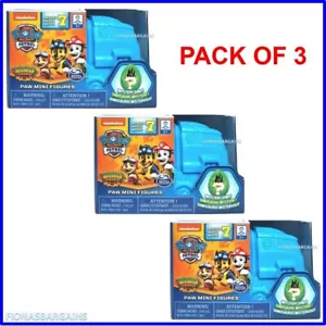 Mini figure Paw Patrol serie 7 scatole cieche confezione da 3 - con figure Mystery Dino - Foto 1 di 3