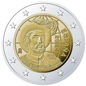 2 Euro Spanien 2022 Erste Weltumsegelung - 500. Jubiläum. bfr - Bild 1 von 2