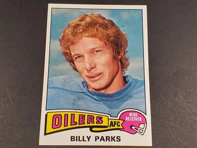 1975 TOPPS FOOTBALL #324 BILLY PARKS HIGH GRADE NR MINT + BEAUTIFUL - Image 1 of 3