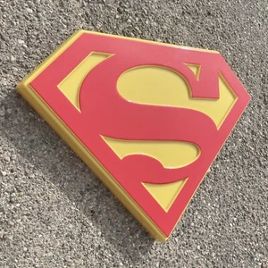 SUPERMAN LED ILLUMINATED LIGHT UP SIGN KIDS GAMES ROOM SUPERHERO COMICS MAN CAVE - Picture 1 of 20